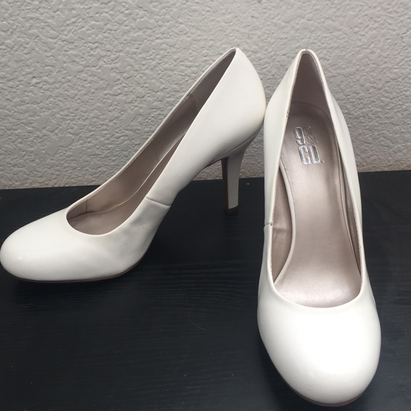 Nine & Co. White Heels size 10m - Picture 1 of 8